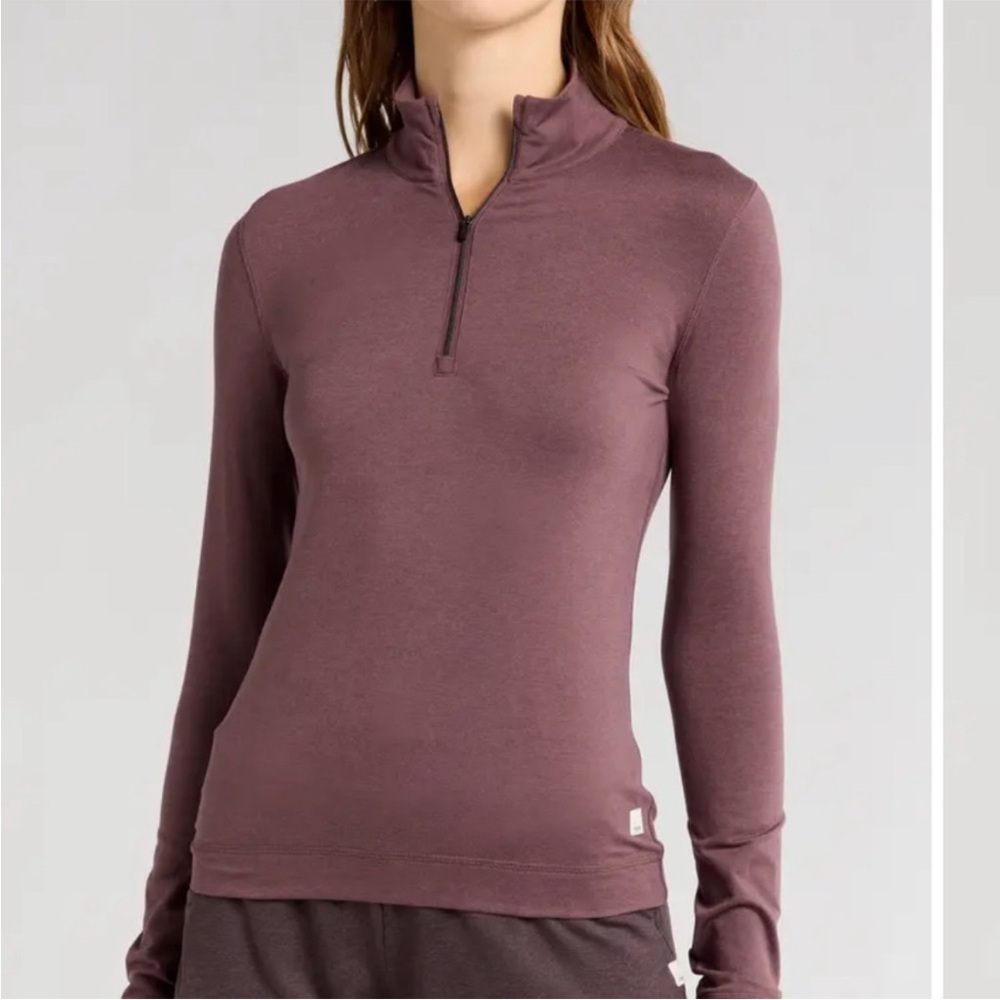 Vuori Halo Essential Half Zip XS Color: Elderberry Heather NWT